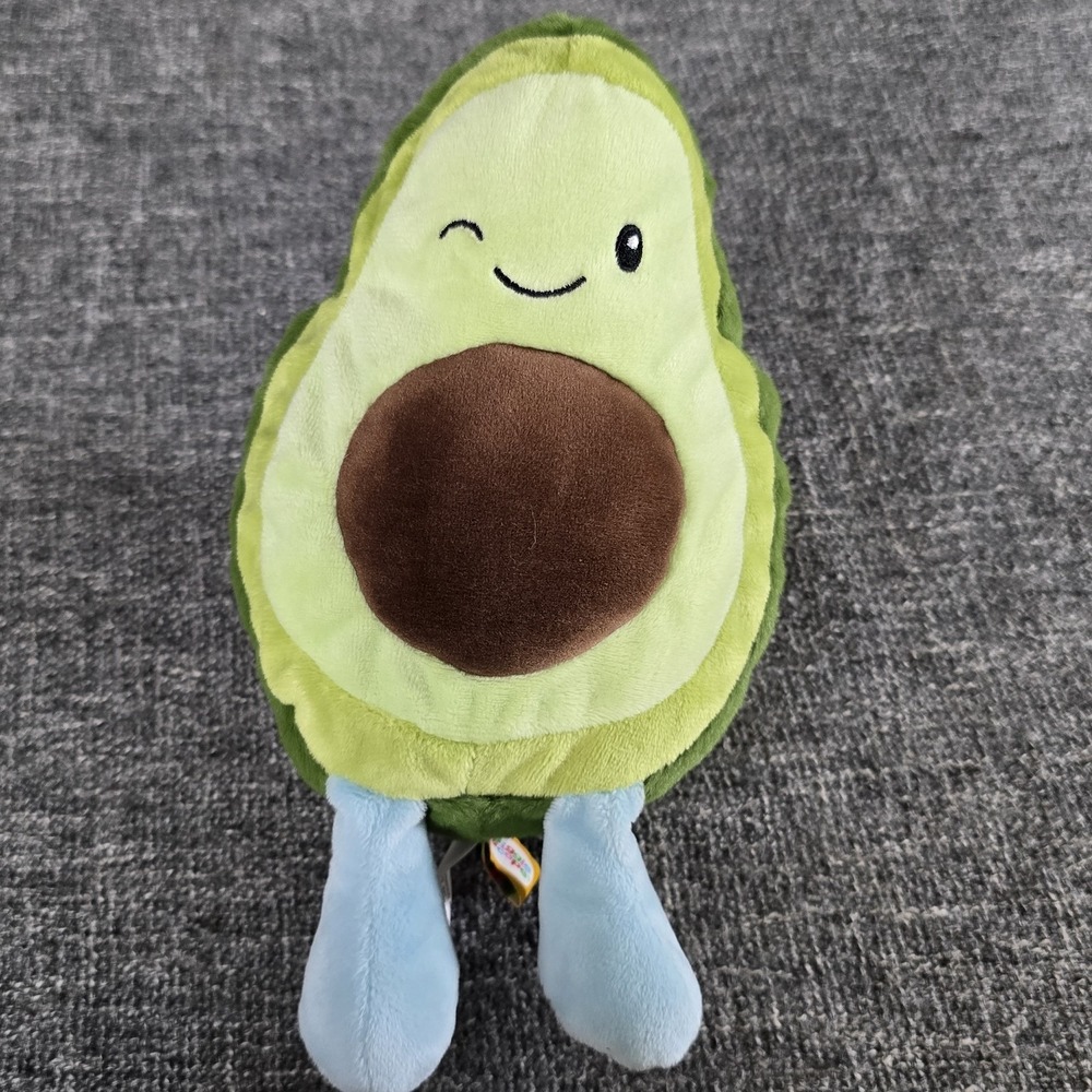 GiggleScape Winking Avocado Stuffed Plush Toy 9"